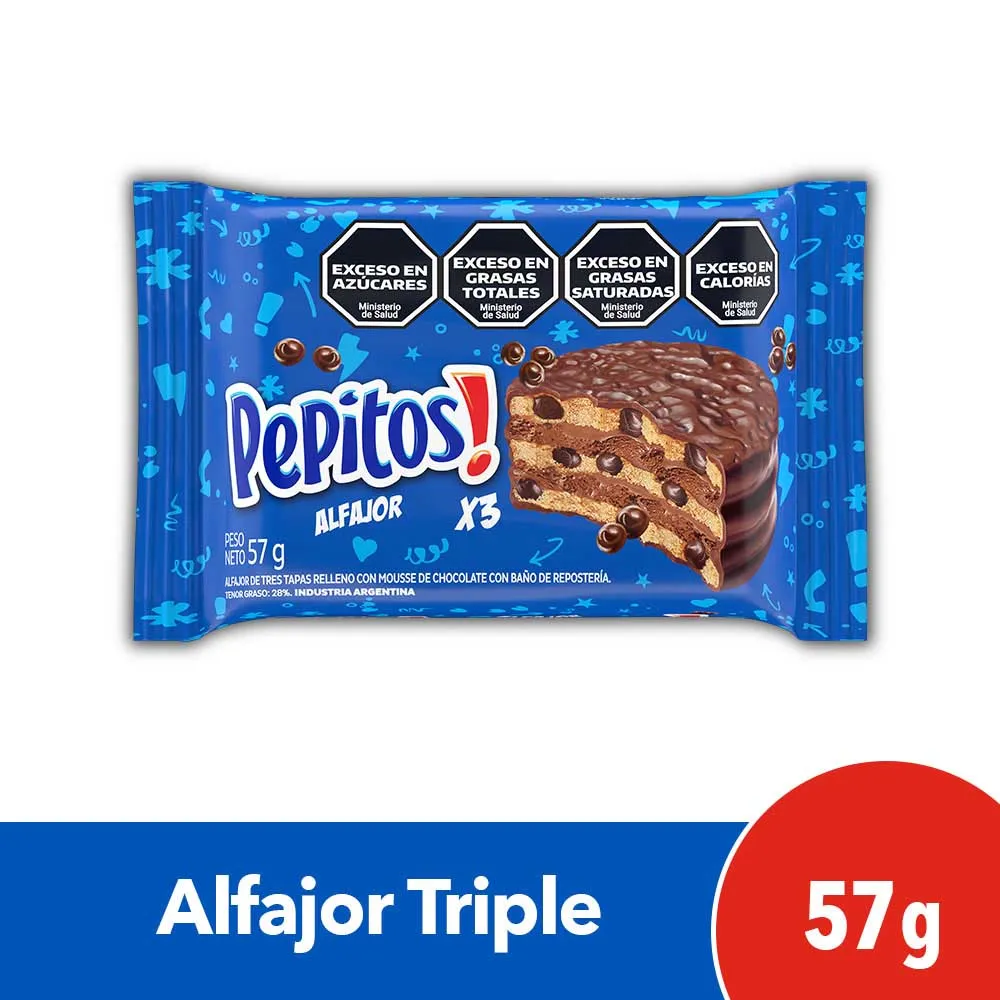 Alfajor Triple Pepitos 57 g