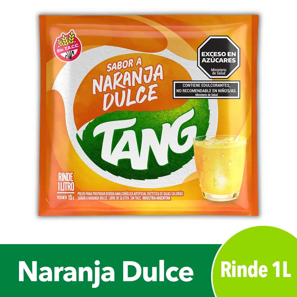 Jugo En Polvo Naranja Dulce Tang 15g