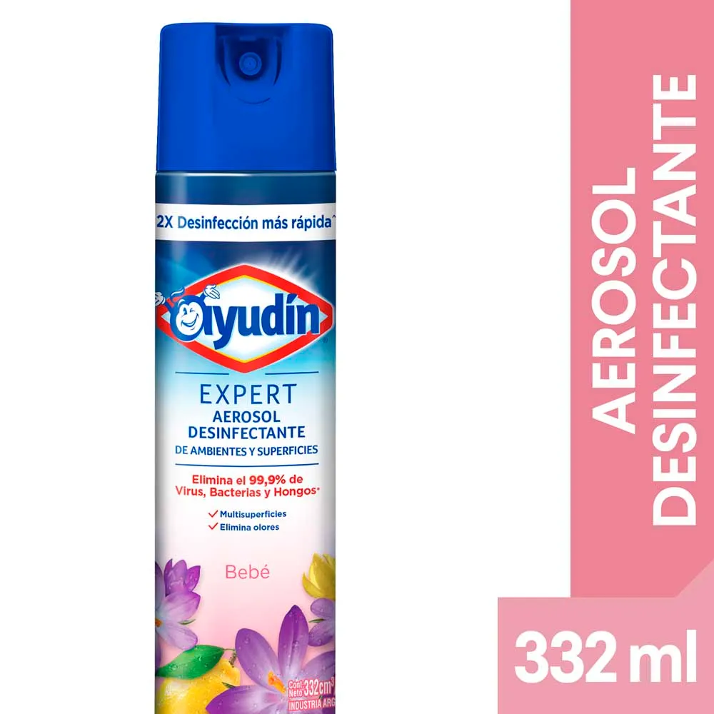 Desinfectante ayudín expert bebe aerosol 332cm3