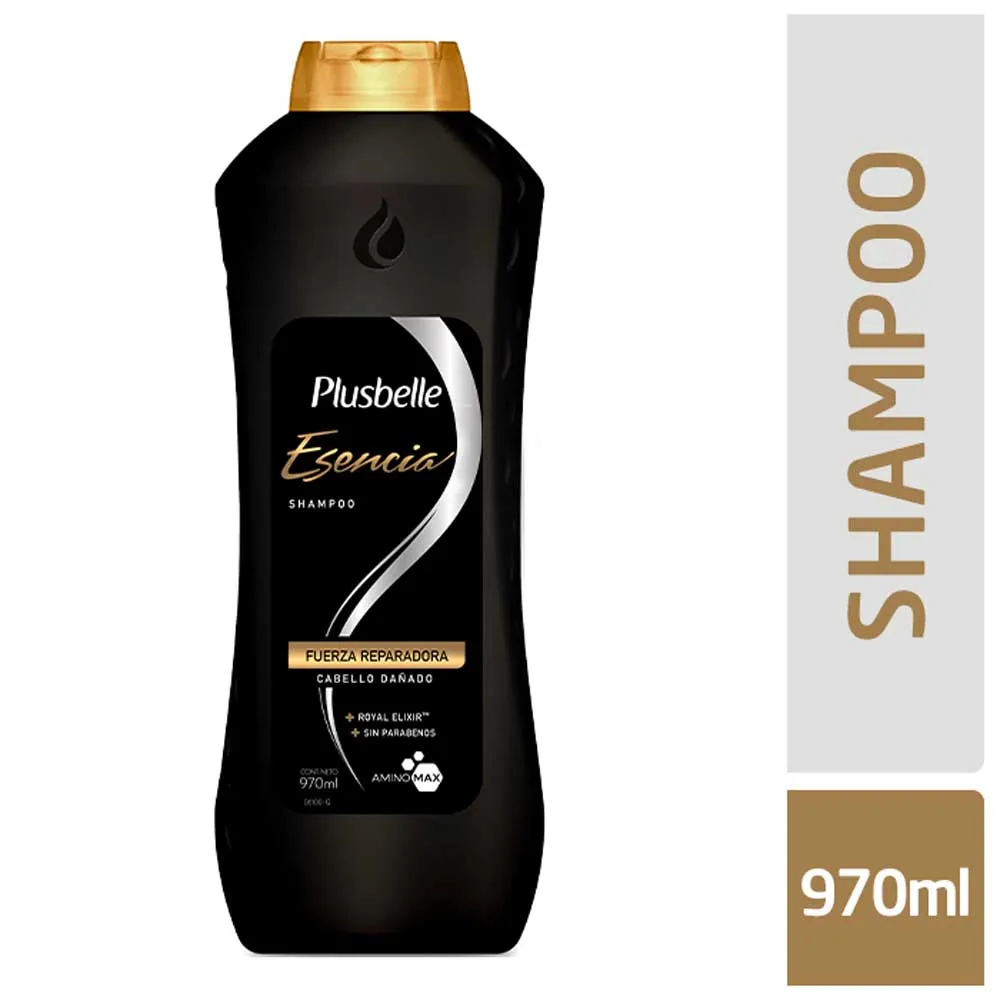 Shampoo Esencia Fuerza Reparadora 970 Ml Plusbelle