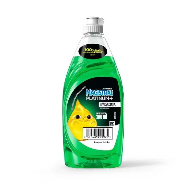 Lavavajilla Platinum Verde Magistral 300Ml