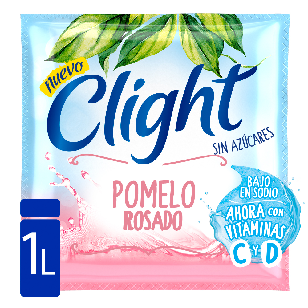 Jugo En Polvo Pomelo Rosado Clight 8g