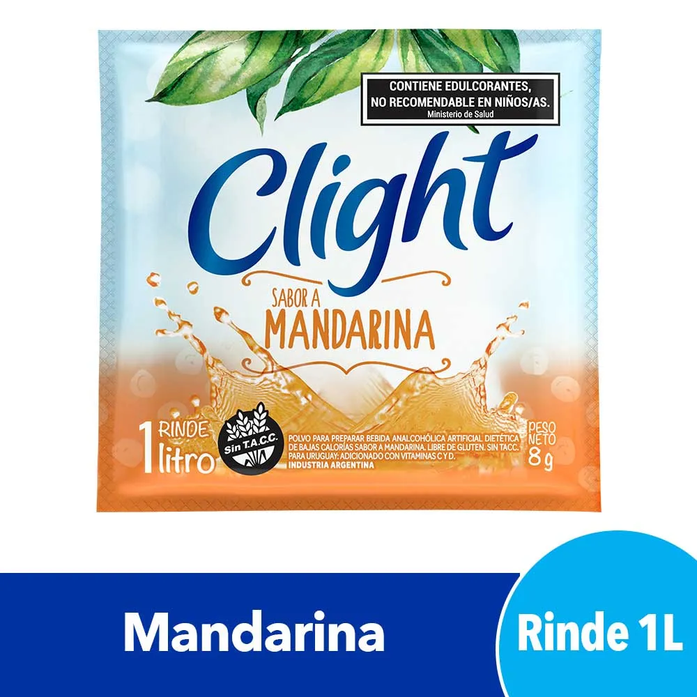 Jugo En Polvo Clight Mandarina 8g