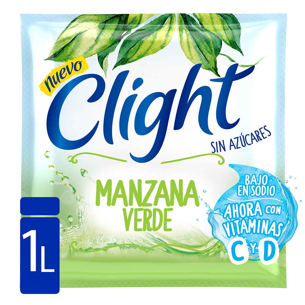 Jugo En Polvo Manzana Verde Clight 8g