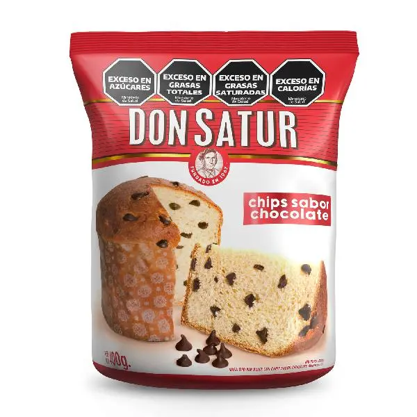 Pan dulce don satur con chips de chocolate 400grs