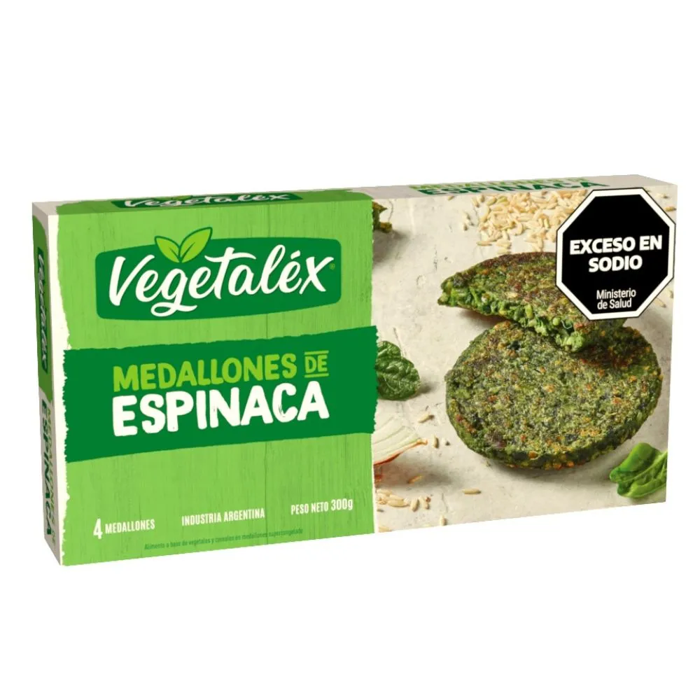 Medallones de Espinaca Vegetalex 4u 300g
