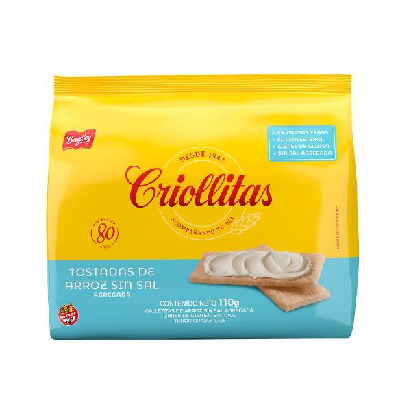 Criollitas Tostadas s/sal