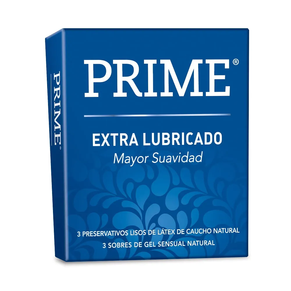 Preservativo de Látex Extra Lubricado Prime 