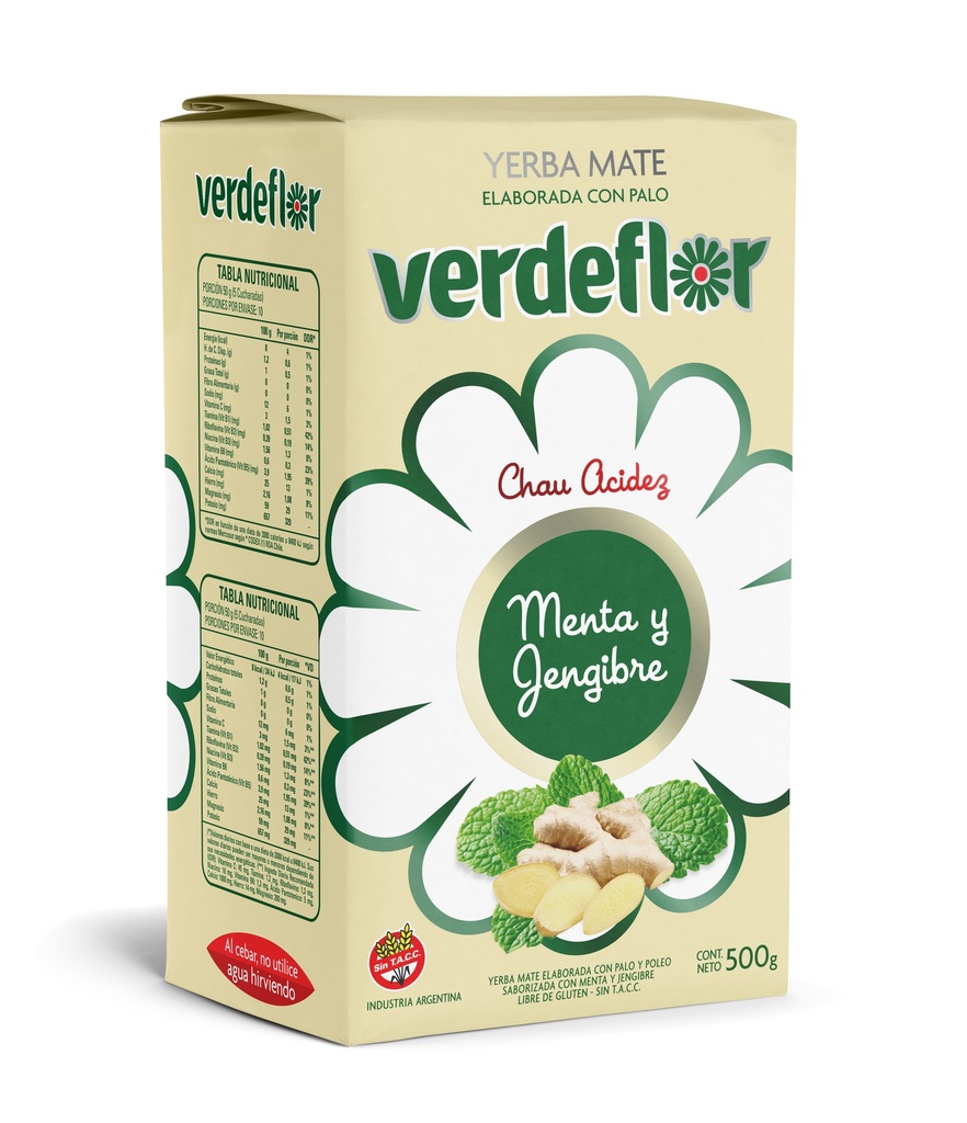 Yerba Menta y Jengibre Verdeflor 500g