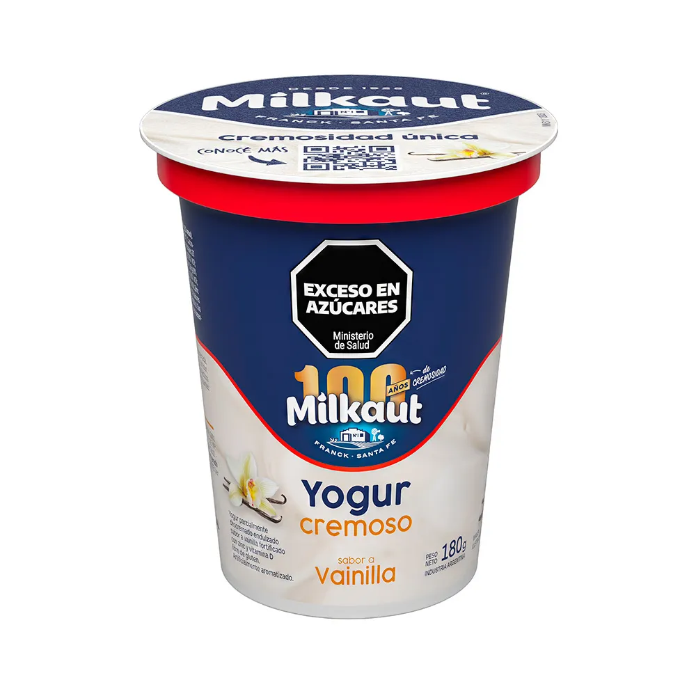 Yogur Cremoso Vainilla Milkaut 180g