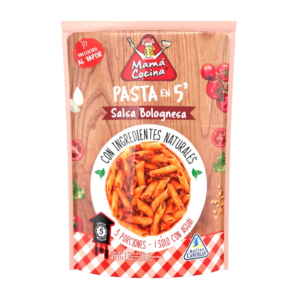 Pasta en Salsa Bolognesa Mama Cocina