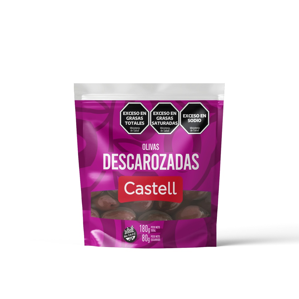 Aceitunas Descarozadas Negras Castell 180 g