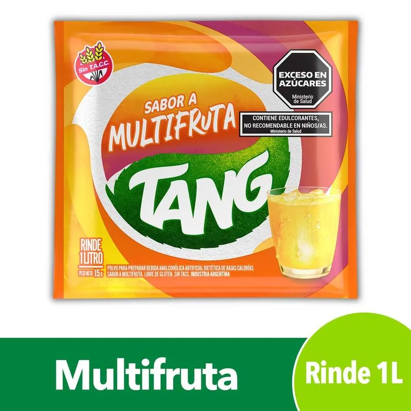 Jugo En Polvo Multifruta Tang 15g