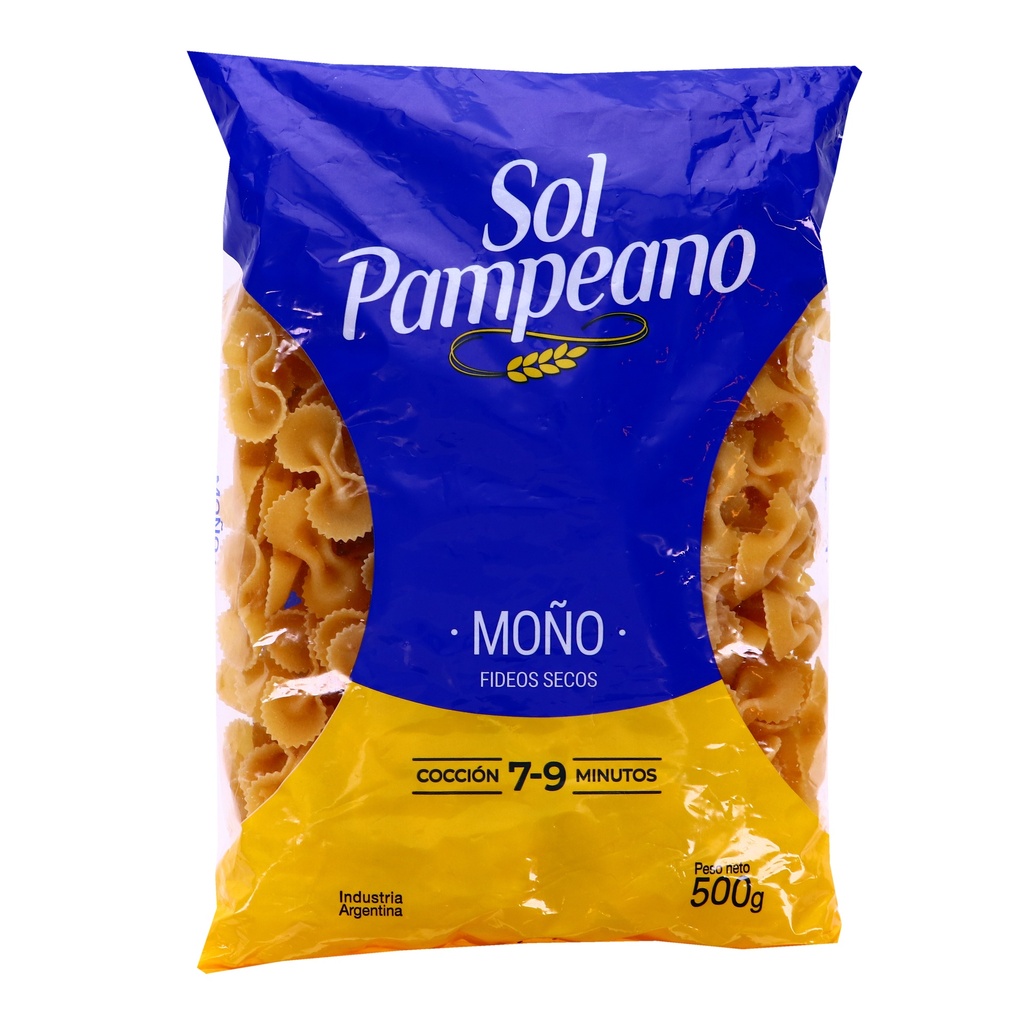 Fideos Moños Sol Pampeano 500g