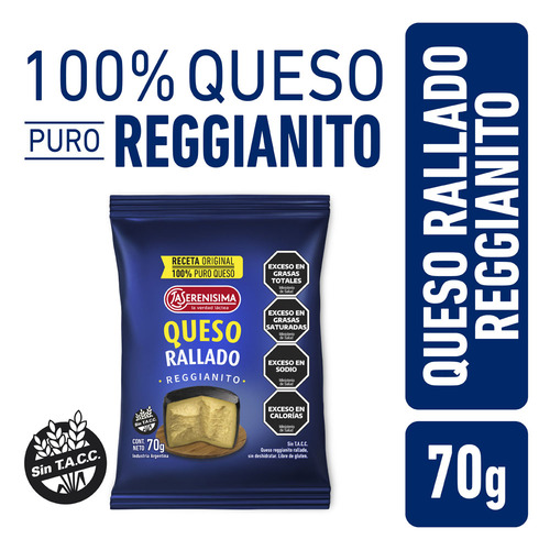 Queso Rallado La Serenisima Sobre 70 g