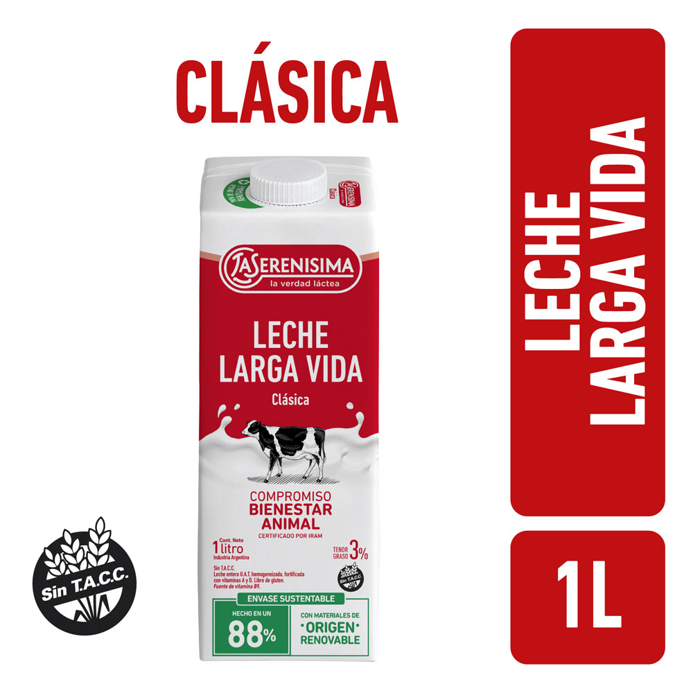 Leche entera Edge La Serenisima