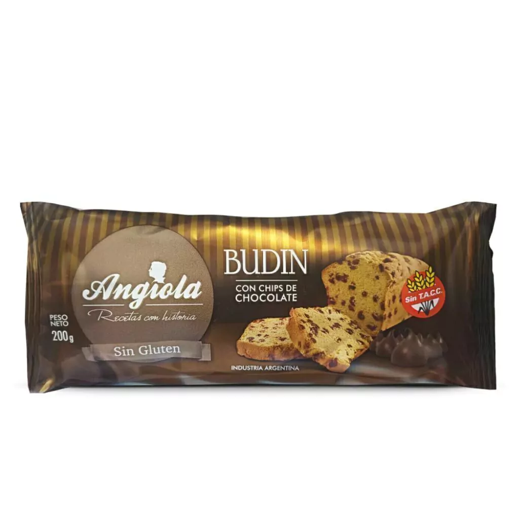 Budín Chips Chocolate Angiola 200g