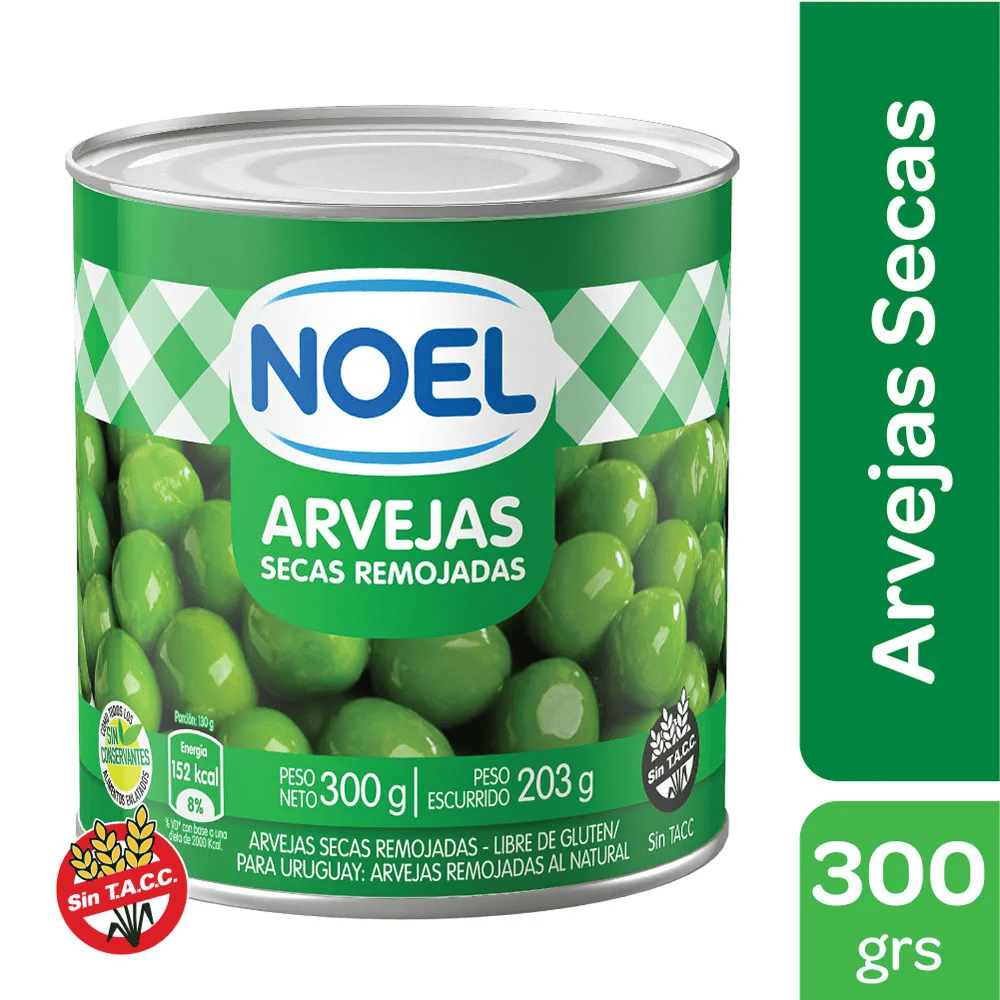 Arvejas Secas Remojadas Noel 300g