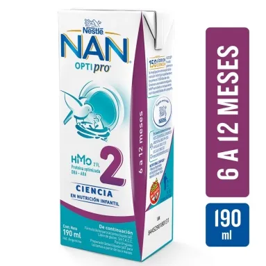 Nan 2 RTD con HMO Slim 190ml