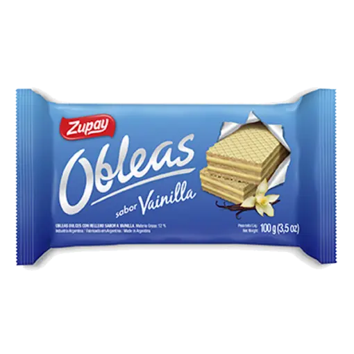 Oblea Vainilla Zupay 100g