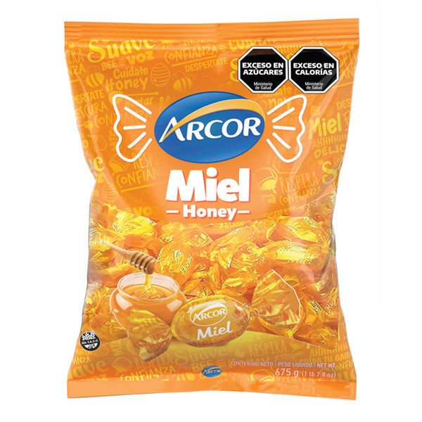Caramelos Rellenos  Miel