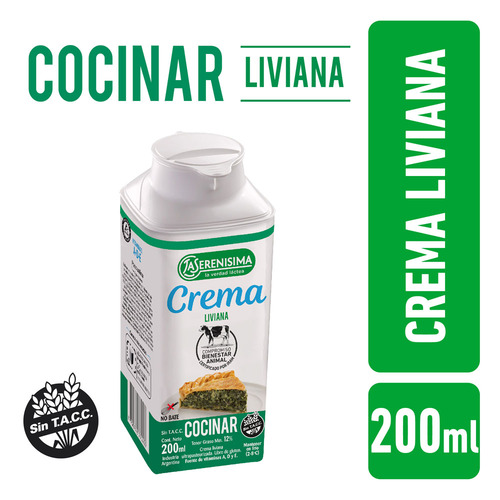 Crema Liviana Fort. con Vitaminas La Serenísima 200 cm3