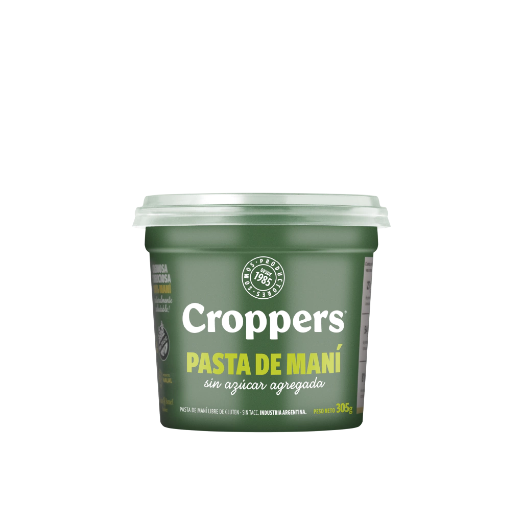 Pasta Natural de Maní Croppers x 305 gr