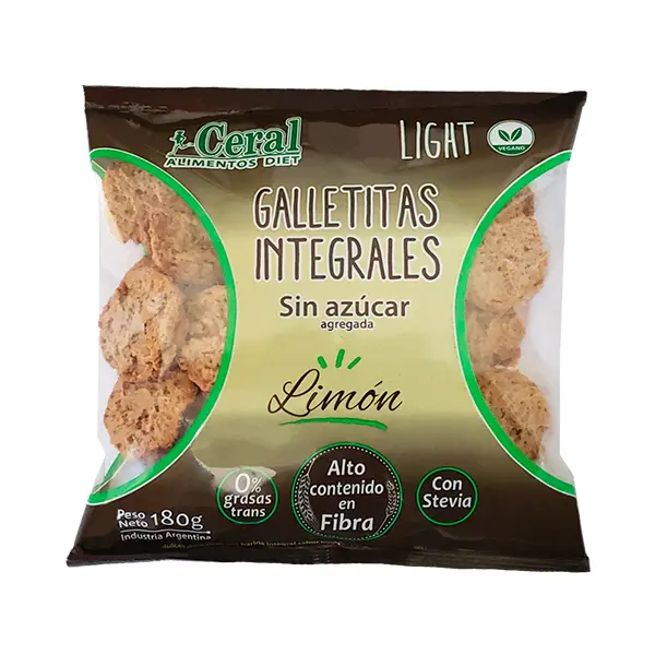 Galletitas Integrales Limón Ceral 180g