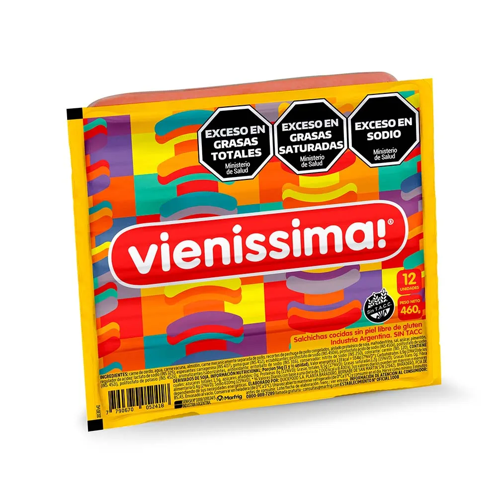 Salchichas Vienissima X 12 460 Gr