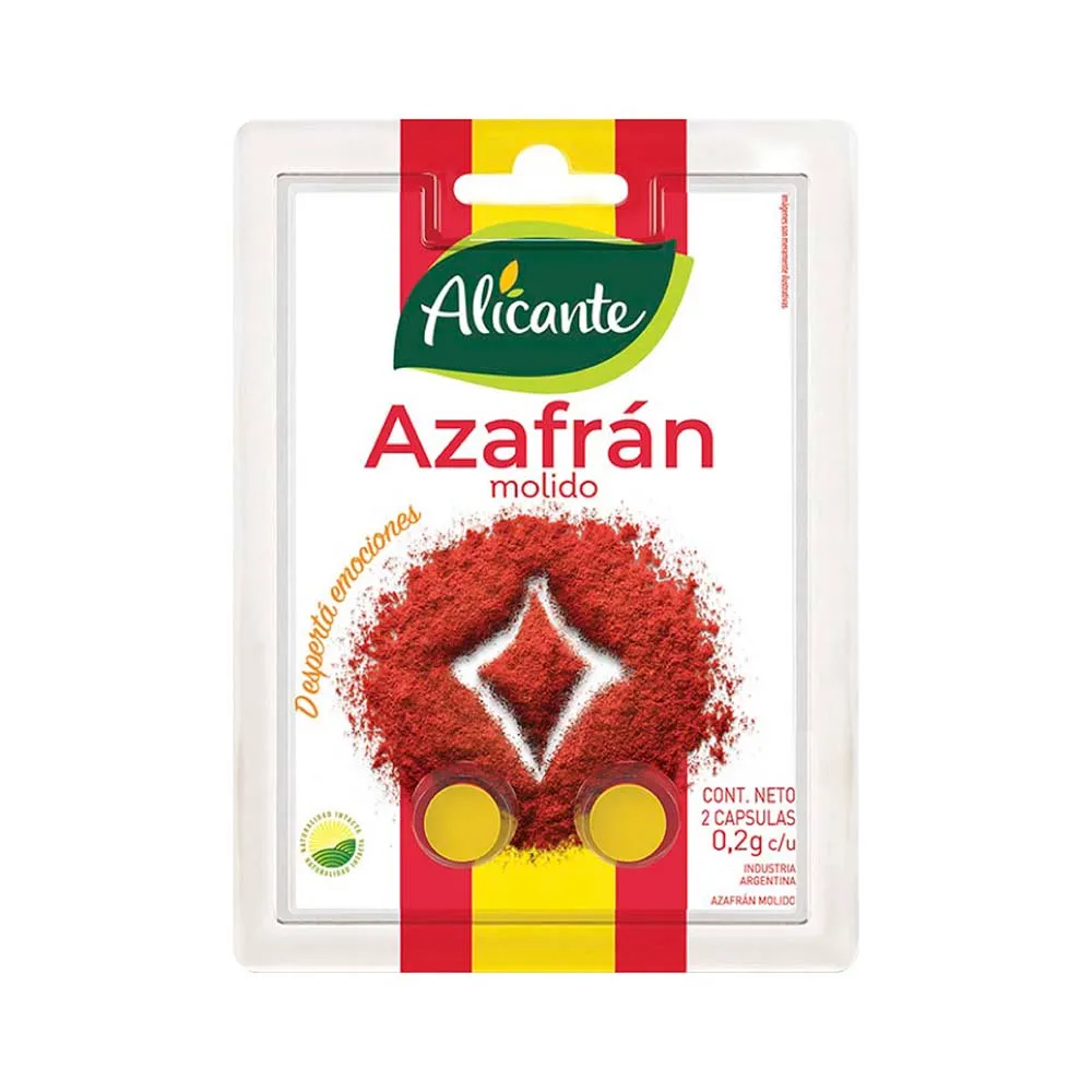 Azafrán 2 Capsulas Alicante 0,2g