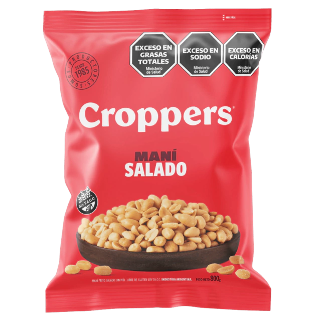 Mani Frito Con Sal Croppers 800g