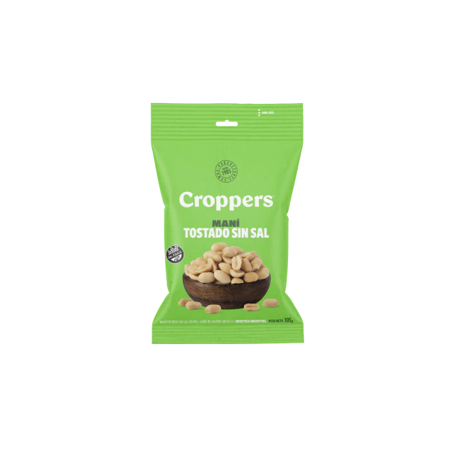 Mani Tostado Sin Sal Croppers 100g