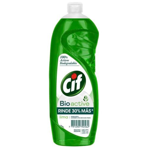Lavavajilla Bioactive Lima Cif 300Ml