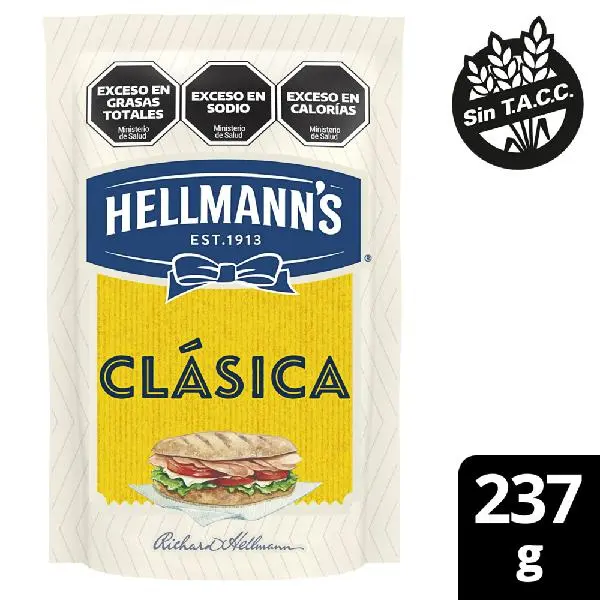 Mayonesa hellmanns doypack 237 g