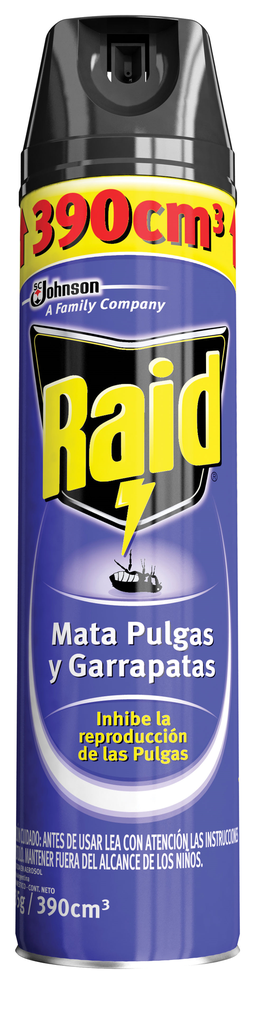 Raid  Insect. Aerosol Pulgas/Garrap.