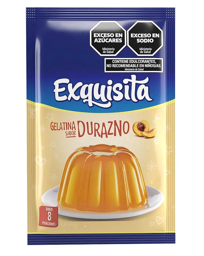 Gelatina Durazno Exquisita 40g