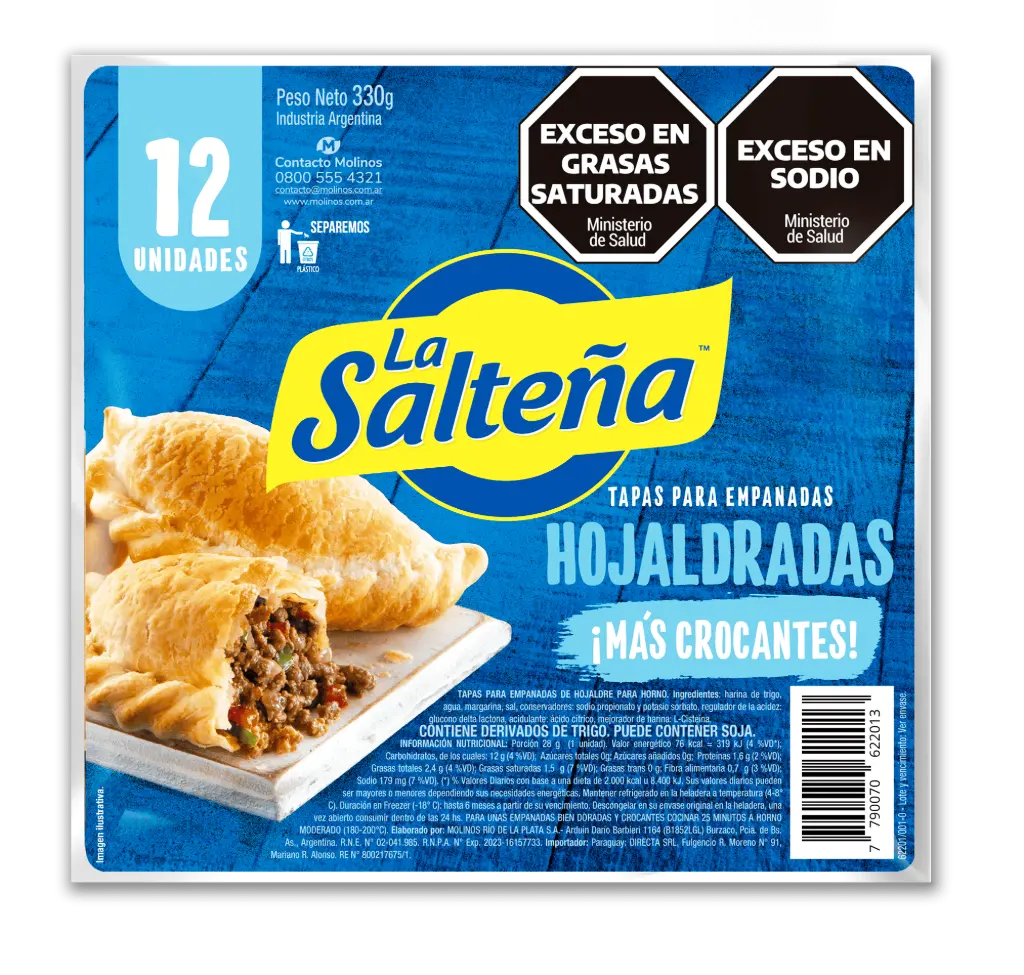 Empanada Hojaldre La Salteña 12