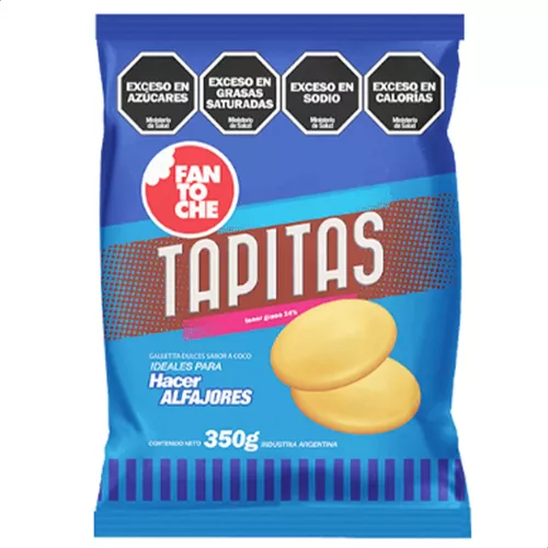 Tapitas Alfajor Tradicional Fantoche 350g