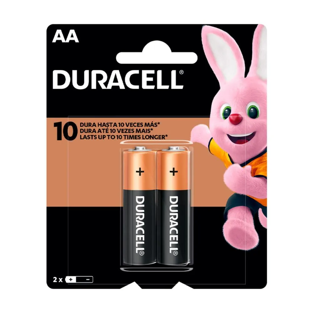 Pila Alcalina Duracell AA 2u