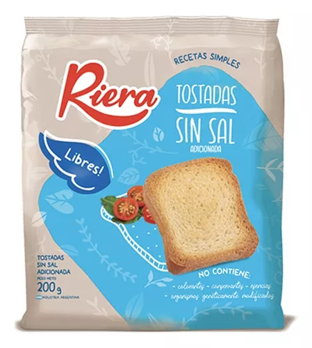 Tostadas Sin Sal Riera 200g
