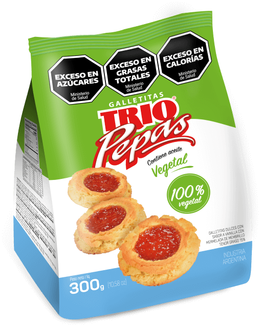 Galletitas Pepas Saludables Trio 300g