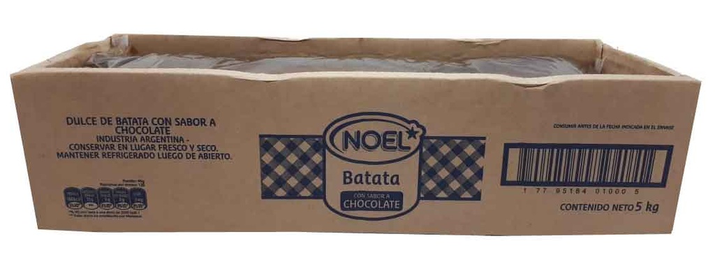 Dulce de Batata con Chocolate Noel x Kilo