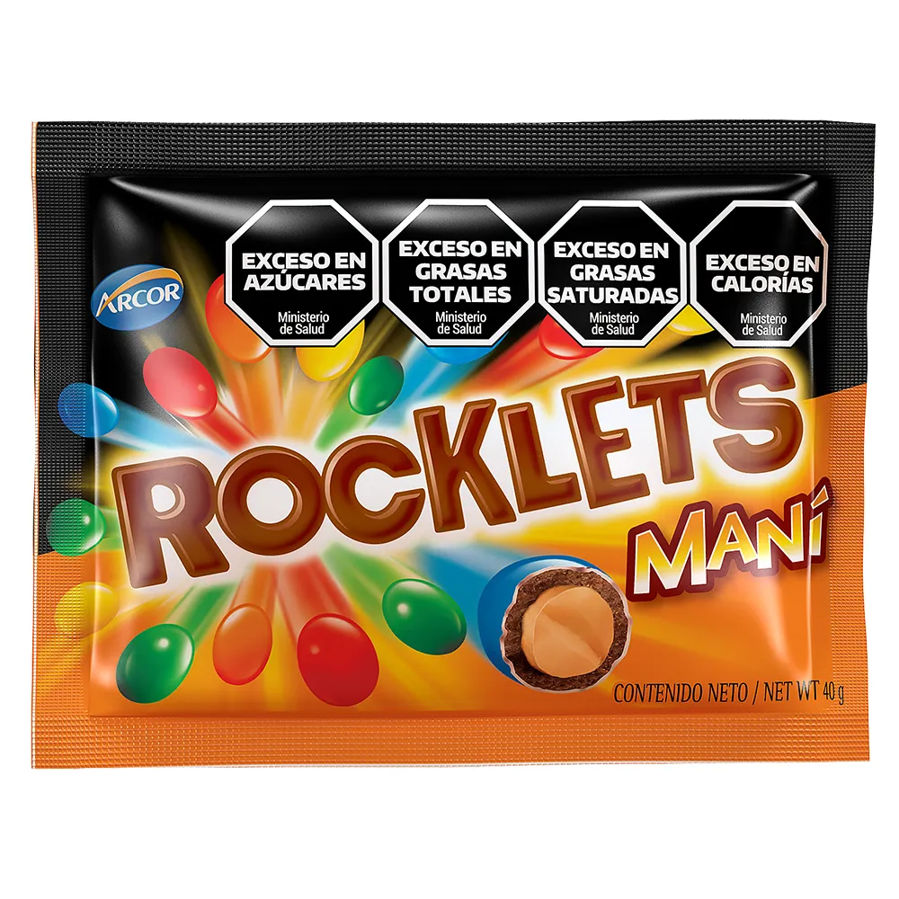 Chocolate Maní Rocklets 40g