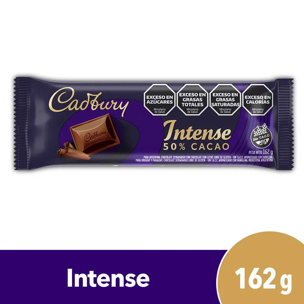 Chocolate Intense Cadbury 162g