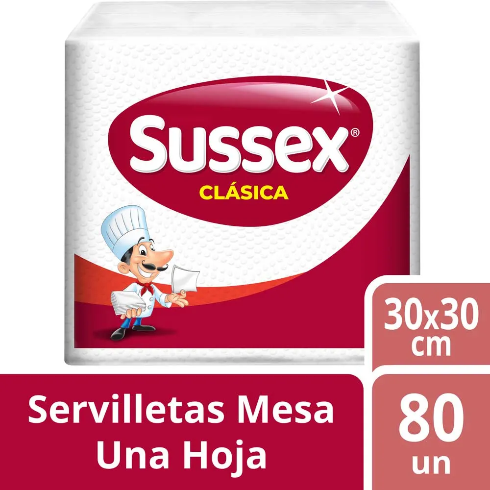 Servilleta Clásica Hoja Simple 80 Un Sussex