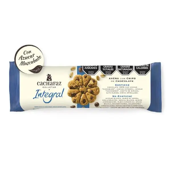 Galletitas Integrales Avena Chips Chocolate Cachafaz 225 g