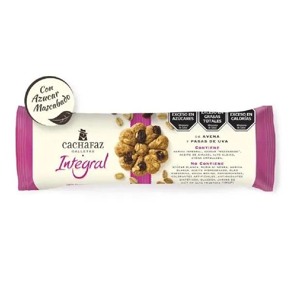 Galletitas dulces cachafaz avena y pasas de uva 225grs