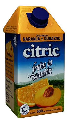 Jugo Naranja Durazno Citric 500Ml