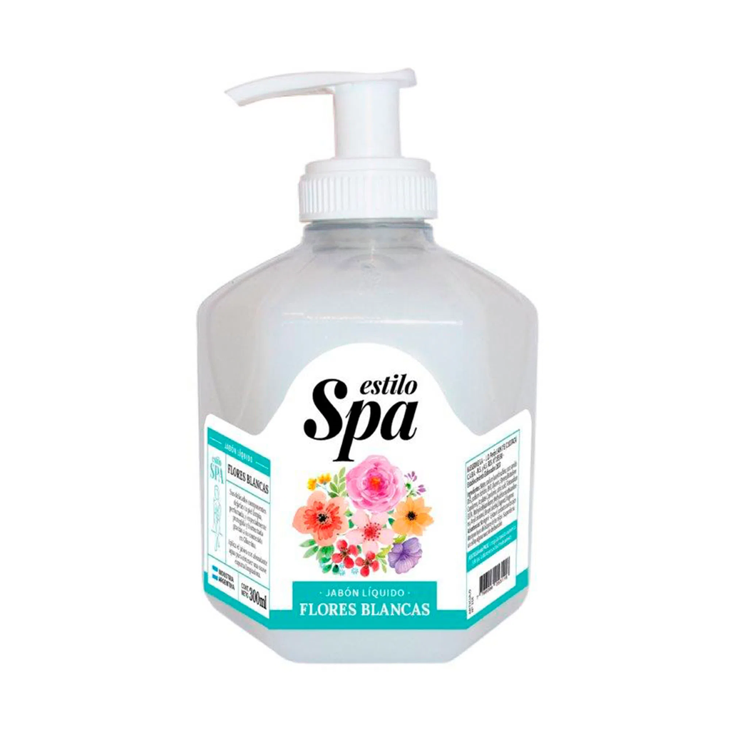 Jabón Liquido Flores Blancas Estilo Spa 300Ml