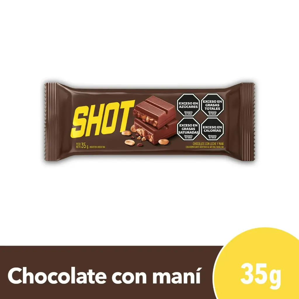 Chocolate Clásico Con Maní Shot 35g